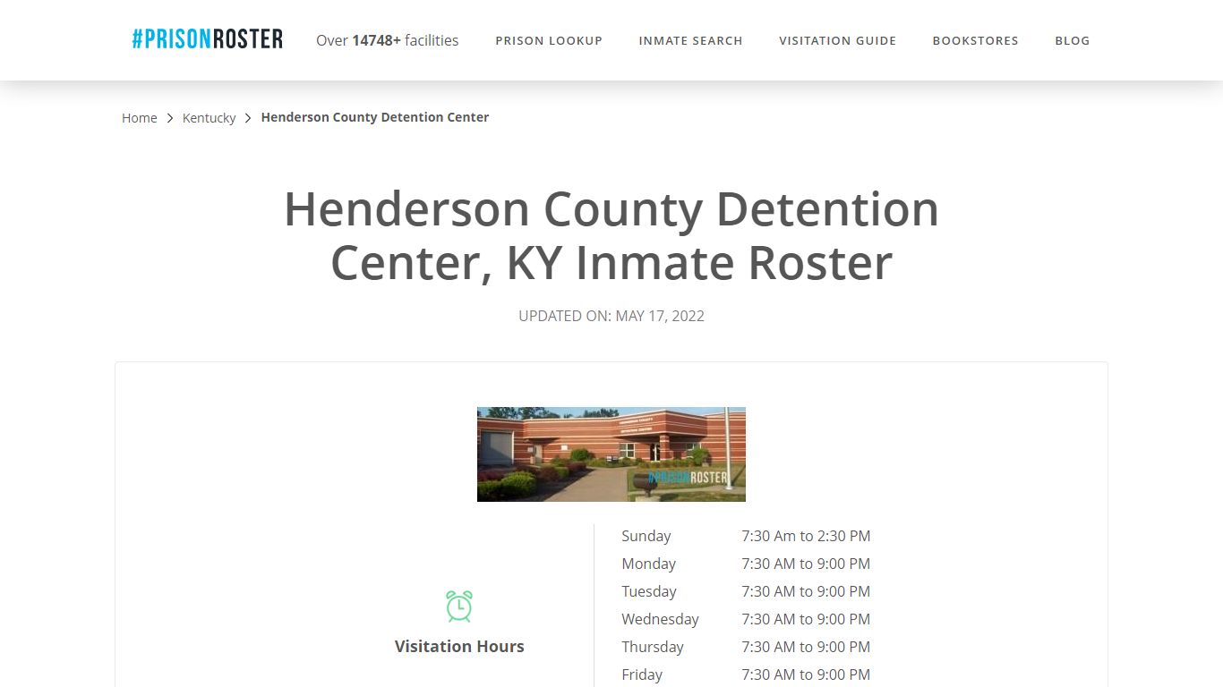 Henderson County Detention Center, KY Inmate Roster - Prisonroster